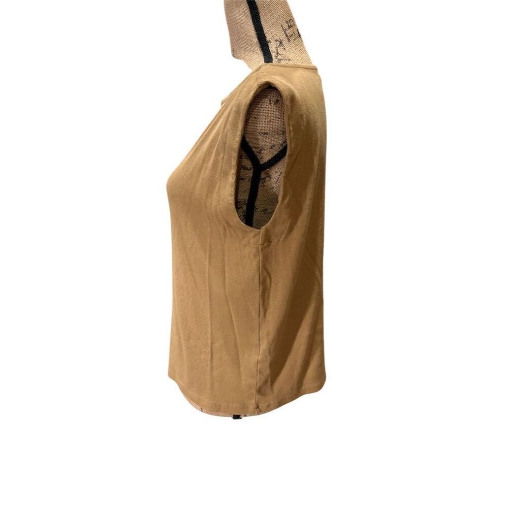 Banana Republic Women's XL Beige Sleeveless Crew Neck Tank Top - Picture 3 of 7